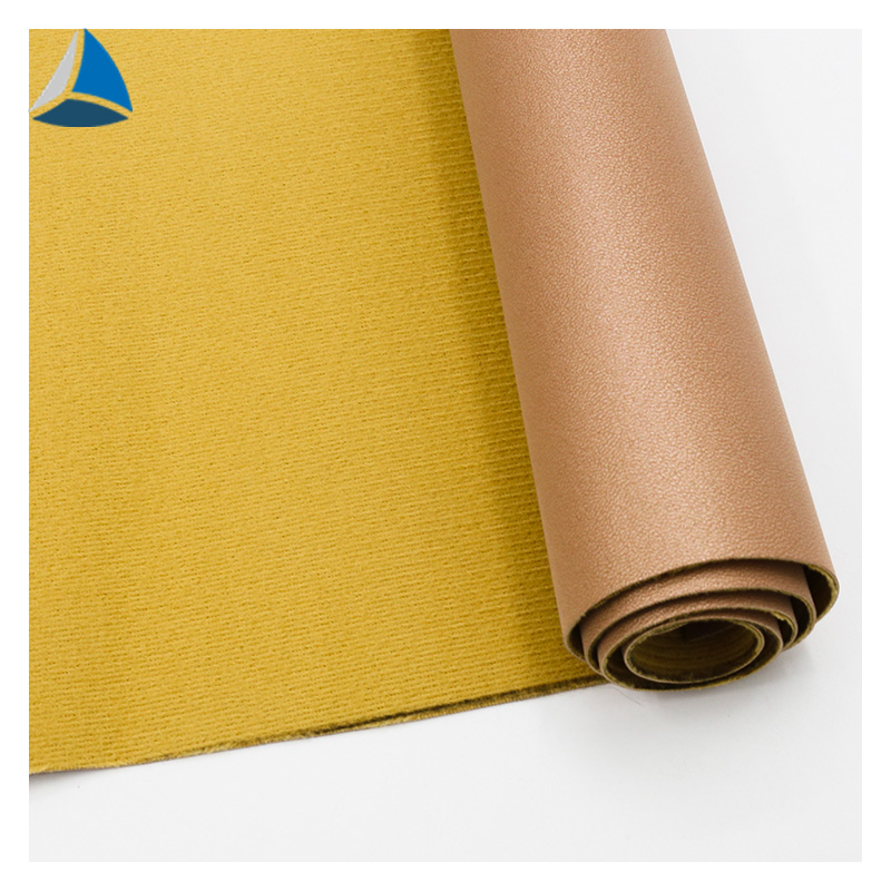 Waterproof polyurethane coated metallic leather material for shoes